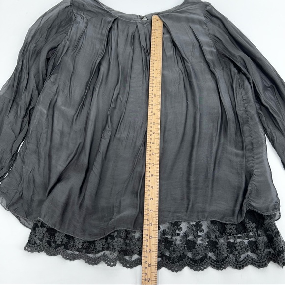 Ciao Bella Italy Long Sleeves Silky Boho Blouse - Picture 6 of 12